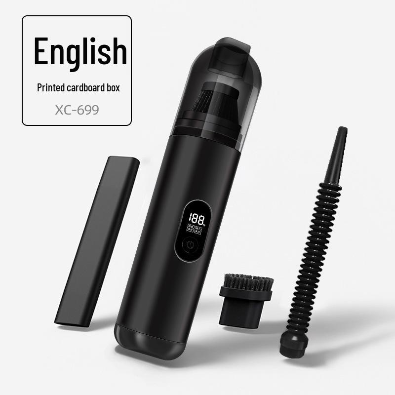 

Беспроводной ручной пылесос для автомобиля и дома с большой мощностью всасывания для шерсти домашних животных - Портативный и двойного назначения.