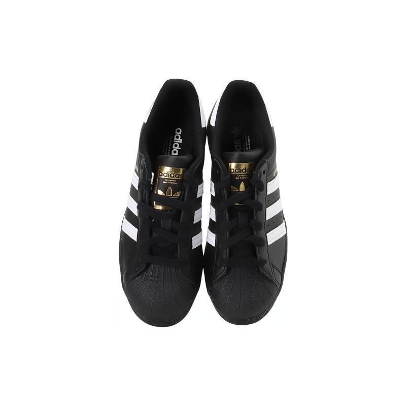 Adidas Superstar Core Black Cloud White Gold GS Sneakers EF5398