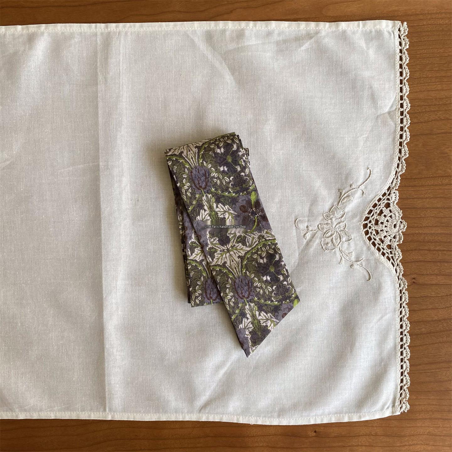 

Little Paris Vintage Floral Silk Scarf Neckerchief Accessory, Multi-Color