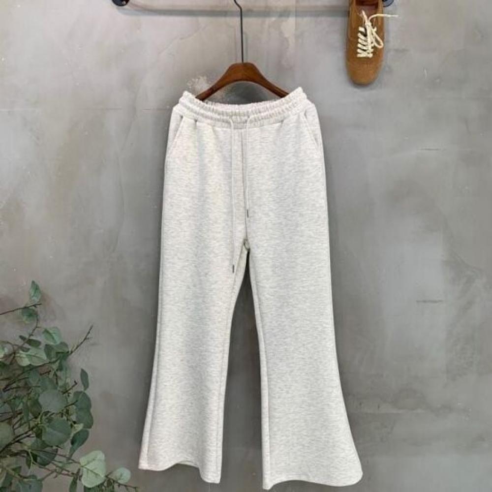C S In The Room Women aChu fleeCe baSiC bandIng bootCut pantS 4 ColorS