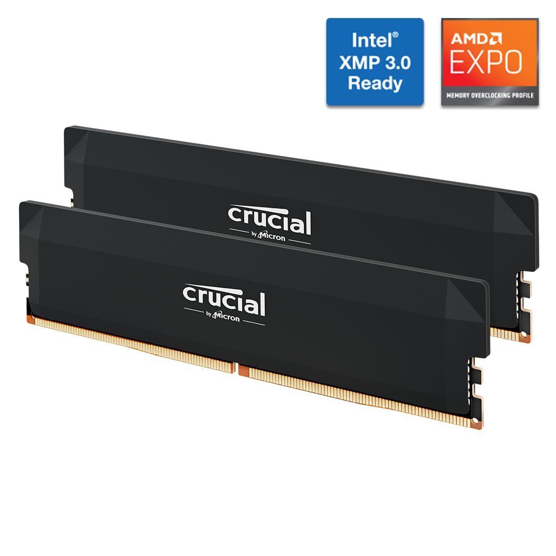 Crucial PRO 32 ГБ DDR5-6400 Комплект CP2K16G64C38U5B – купить по