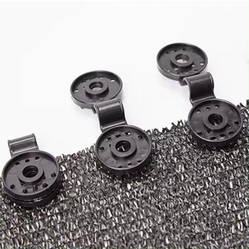 PE 50PCS Sunshade Net Clip Garden Tools Greenhouse Shade Cloth Fix Clips Sunblock Plastic Grommet Fence Netting Hooks