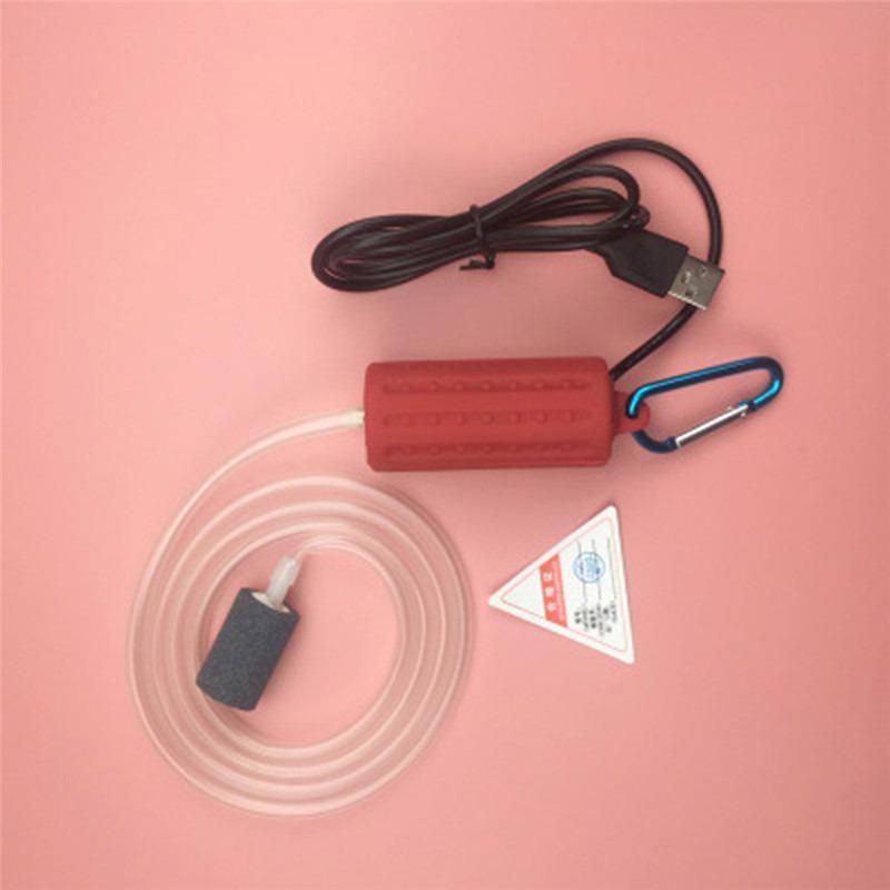 

Аквариумный мини-USB кислородный воздушный насос, каменный обратный клапан, трубка, бесшумные энергосберегающие принадлежности красный