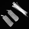 24Pcs Filter with 24Pcs Cable Ties Stainless Steel Washing Machine Lint Traps Cleaning Tools