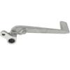 Wide Foot Pegs Motorcycle Silver Aluminum Rear Brake Pedal Foot Lever For YZF R1 1000 2007 2008
