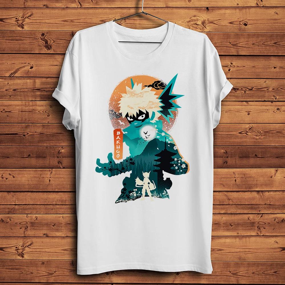 MHA Unisexga Bakugou Katsuki BakugoFunny Anime TshirtUnisex White Casual Short Sleeve TShirtUnisex Tee Streetwearbreathable Print S