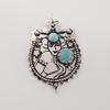 Natural Amazonite Gemstone Silver Pendant 1.9" 925 Sterling Silver Women Jewelry For Special Occasion CP-44-26