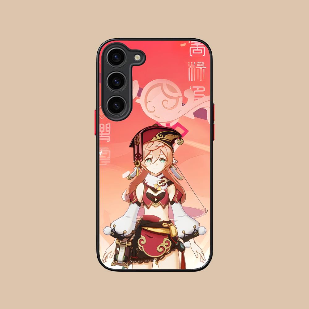 Game GI Yanfei Silicone Mobile Phone Case for Samsung Galaxy S26 S25 S24 S23 S22 S21 Plus FE Ultra Colorful Cover