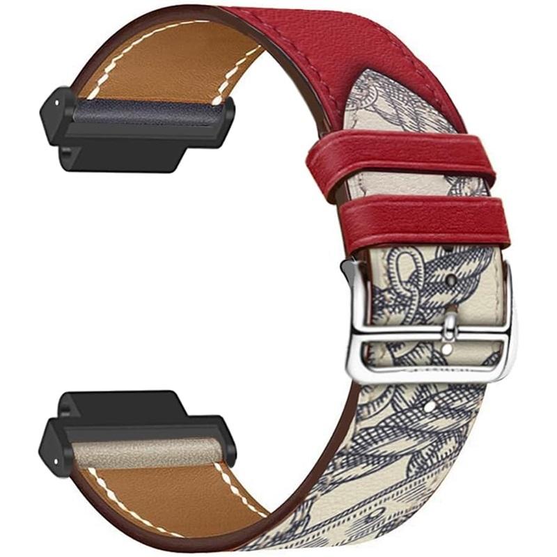 Leren band voor Garmin Forerunner 235 735 XT 230 220 630 620 stikkleur horlogeband voor Approach S20 S6 polsband armband metalen connectoren