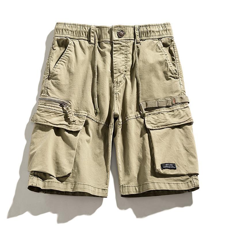 Tooling Shorts Men's Thin Pants Men's Summer New Trendy High Street Loose Straight Men's Pants High Sense
