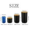 MilkyWay Food Storage Jar Strong Ceramic Storage Canisters with Airtight Seal Bamboo Lid Modern Design Seal Damp-Proof Kitchen Jar for Coffee, Tea,