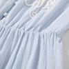 Women's V-Neck Embroidered A-Line Tiered Resort Dress