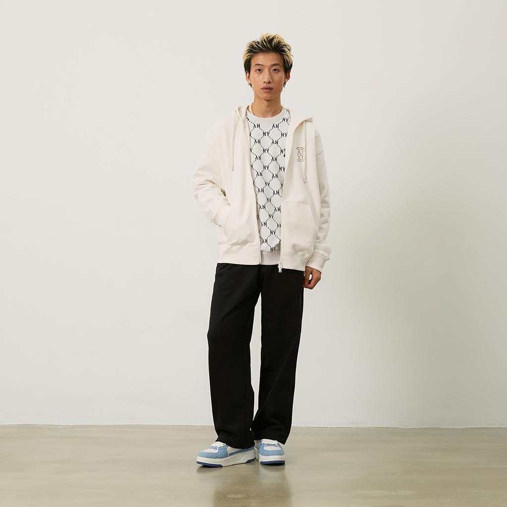 New MLB Boston Red Sox Basic Collection 24FW Sweatshirt Unisex Cream 3ATRB0544-43CRS