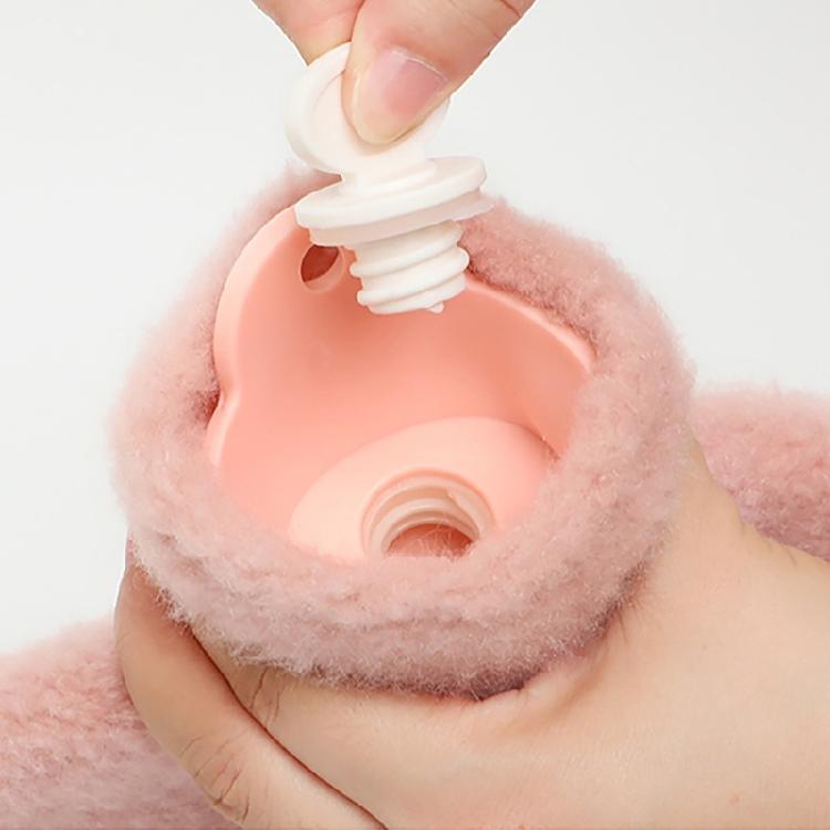 1000ML Handwärmer Wärmepack Heißwasserflaschen Niedliches Tier Wiederverwendbare Heißwasserflasche Handwärmer zur Schmerzlinderung Frauen