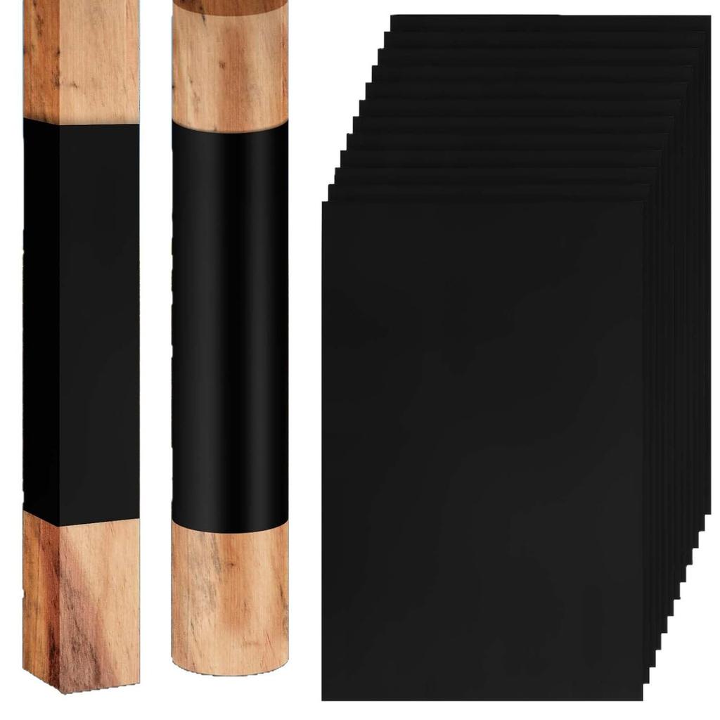 Black Wooden Fence Protective Sleeve Is Used for Anti-corrosion  of Wooden Fence Columns
