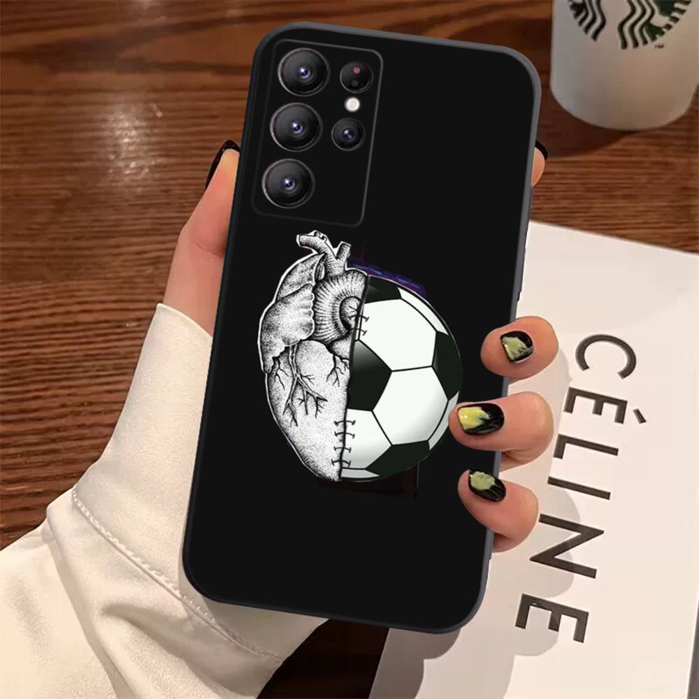

Football Sport Soccer Case For Samsung Galaxy Case S25 S23 S22 S21 S30 S20 S10 Ultra Plus FE TPU Soft Cover Samsung S24FE