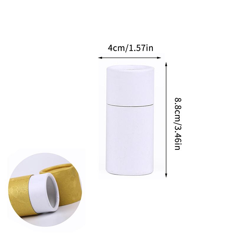 Kraft Paper Tube Jar 10ml 20ml 30ml Cylinder for Essential Oil Bottle Secure Packaging Box for Travel and Gift Wrapping