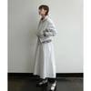 COVERNAT Solid Color Pleated A-Line Casual Long Skirt Women skirts White CO2501SR73WH