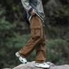 Men's High Street Tactical Cargo Pants - Autumn/Winter Pleated Outdoor Style