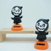 Halloween Solar Car Figurine Ornaments Ghost Festival Indoor and Outdoor Garden Party Decoration Day of the Dead