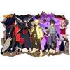 Japanese anime Naruto wall sticker comic wallpaper 3D three-dimensional adhesive wall sticker water resistant decorative painting