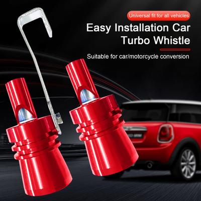 Universal Turbo Sound Whistle Modified Exhaust Pipe Sender Aluminum Alloy Tail Whistle Imitator Motorcycle Tailpipe Noise Sound Enhancer