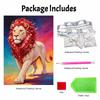Majestic Lion Pearl Kit 5D DIY Pearl Stone Art Craft for Home Desktop Decoration Relaxing Handmade Gift