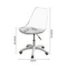 Computer Chair Rotary Wheel Lifting Family Makeup Chair Simple Transparent Small Space Office