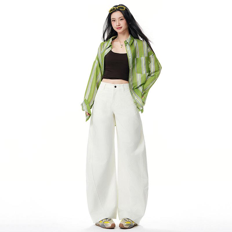 

Spring 2026 Scythe Jeans: Loose, Wide-Leg, Slimming, Casual, Curved-Leg Pants S