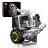 Mould King 10215 Engine Building Blocks Set, Adult Sports Car Engine with Box and Motor, Construction STEM Toy for Kids and Men (739 Pieces)
