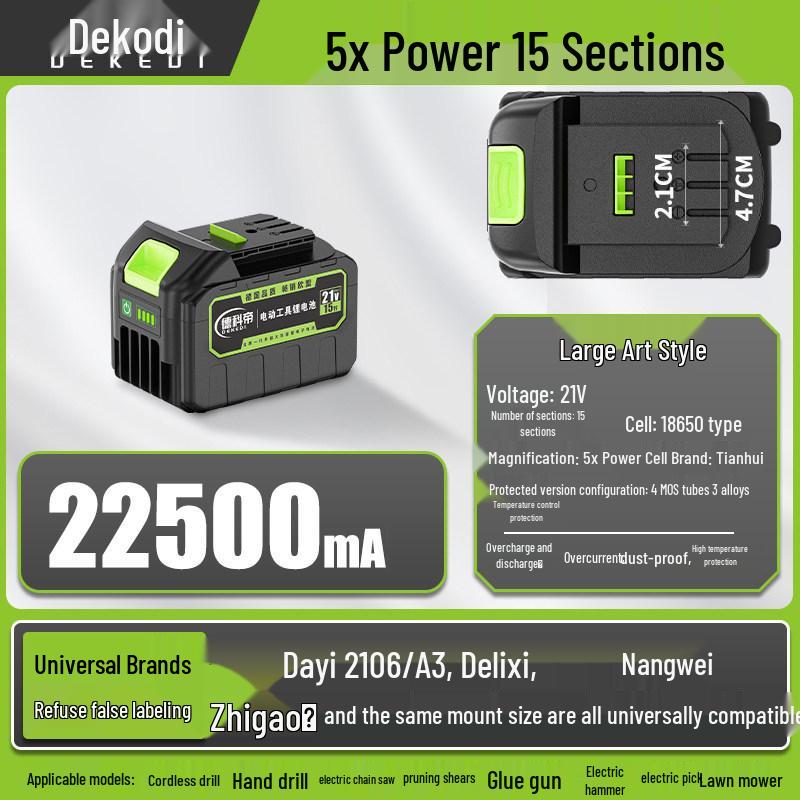 Universal Lithium-Powered Electric Tool Set: Angle Grinder, Impact Drill, Chainsaw, Cutting Machine, Wrench, Air Gun, Hammer.