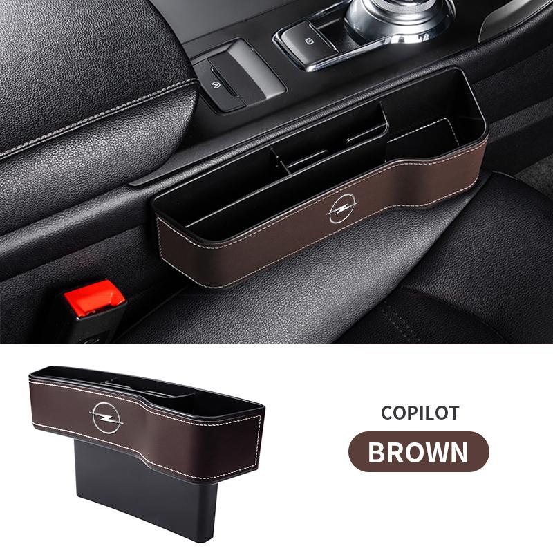 Car Seat Crevice Storage Box Seat Gap Slit Pocket Catcher Organizer For Opel Insignia