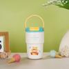 Ceramic Lined Insulated Tumbler Kids Adults - 450ml Vacuum Stainless Steel Travel Cup With Straw Lid Leakproof