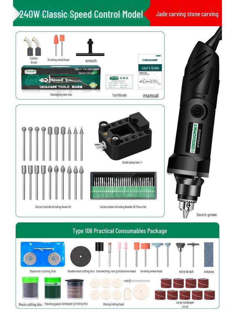 Menite High-Power Electric Grinder: Compact High-Speed Polishing, Cutting, and Engraving Tool.