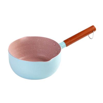 Kasserolle im japanischen Stil Antihaft Milch Nudelsuppe Saucenkasserolle Babykost Kochtopf Blau 20cm