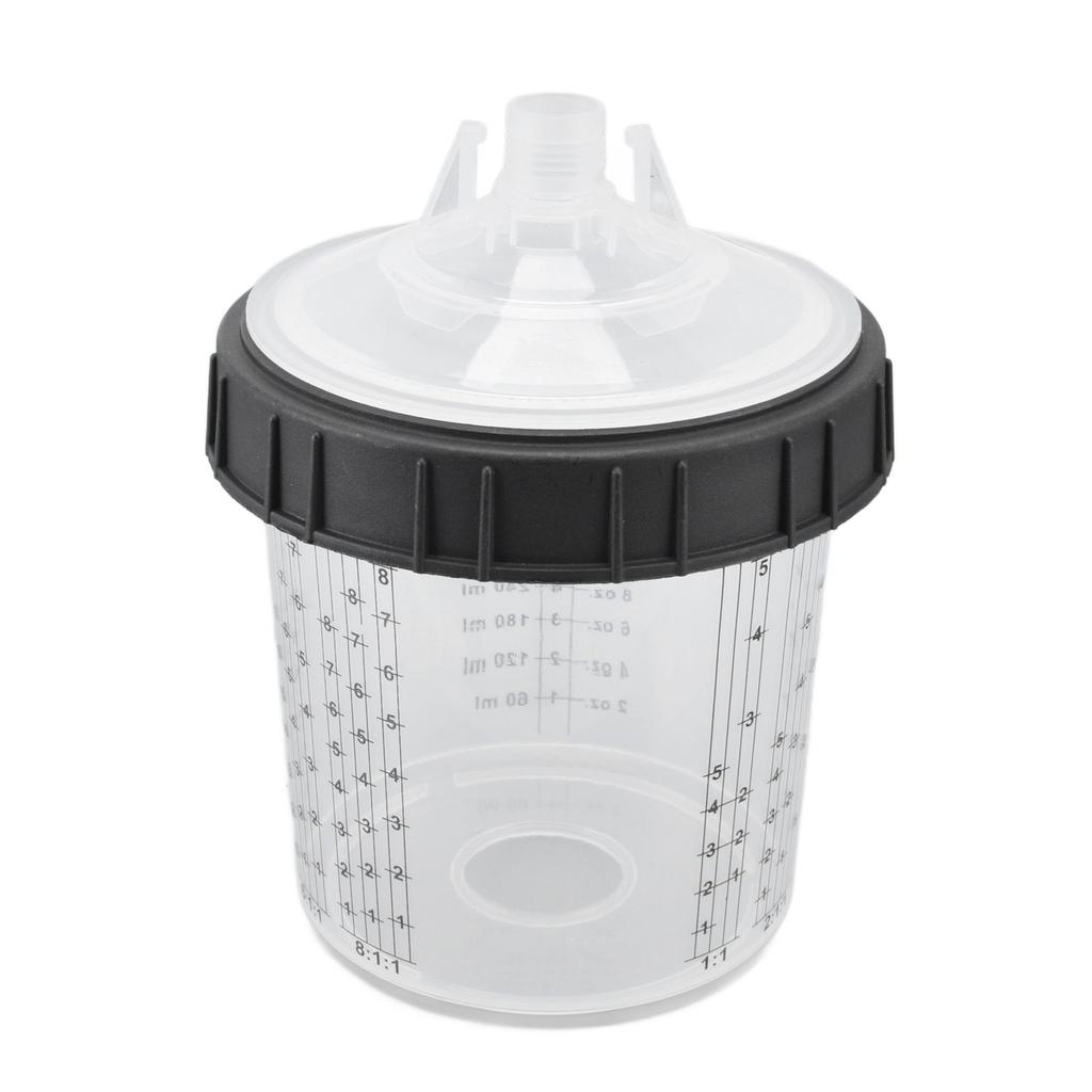 Disposable Paint Spray Cup Plastic Spray Paint Mixing Cup with Lids Painting Supplie 600ml