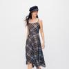 Semir Plaid Pleated Cami Dress