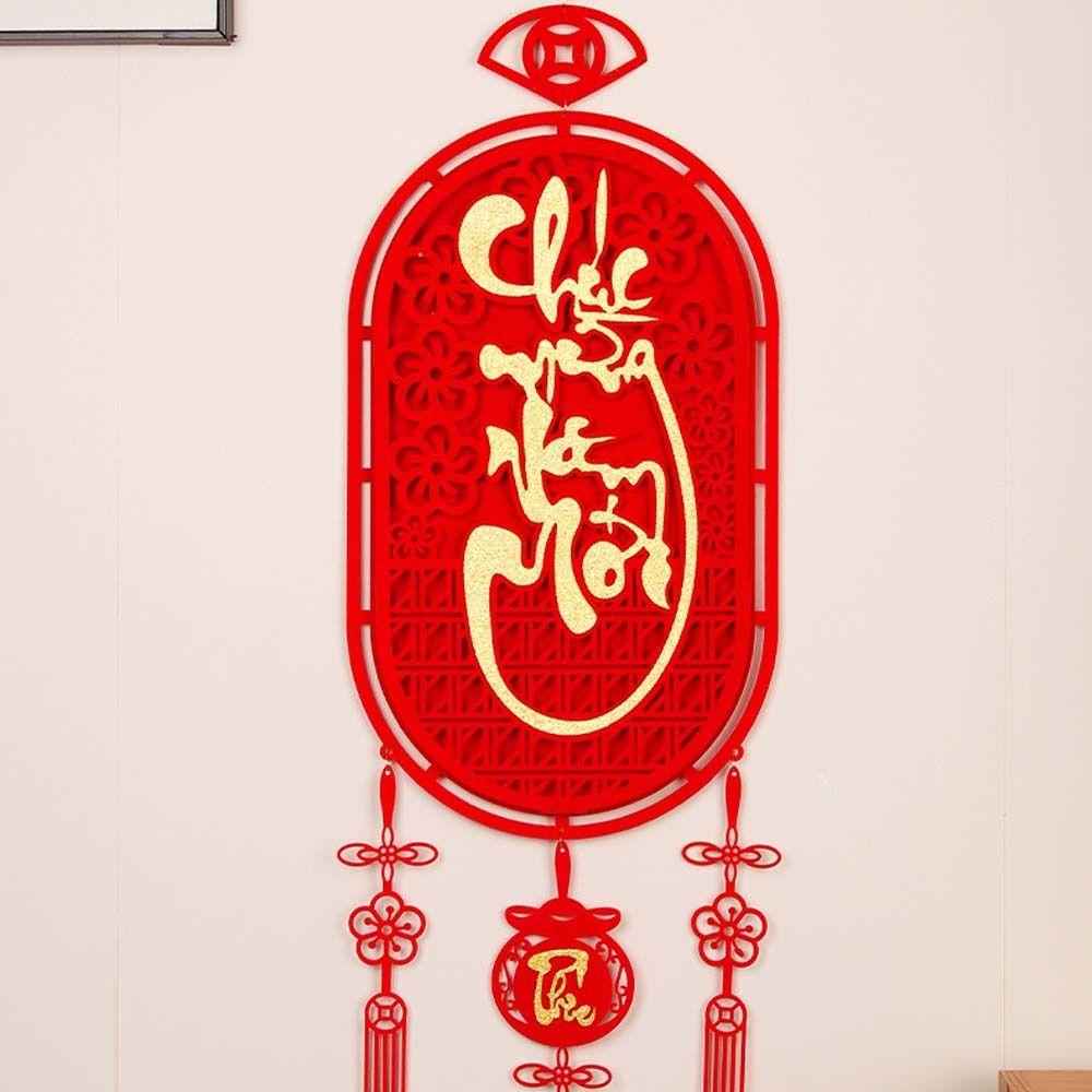 Traditional Fu Character Pendants Chinese Style 2025 New Year Door Couplet  New Year Gift