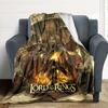 1pc The Lord of the Rings Flannel Throw Blanket Lightweight Soft Warm All Season Blanket for Sofa, Bed, Travel,L1028008