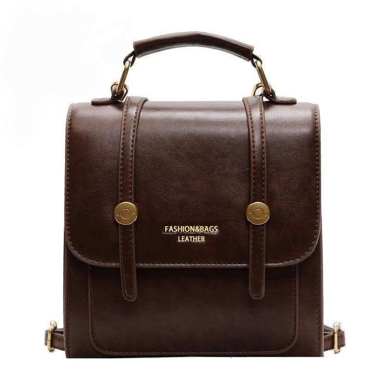 Travel backpack new retro backpack versatile backpack multi-functional design fashion handbag коричневый