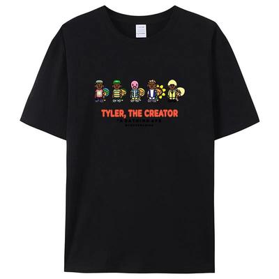2025 New Summer Tee T-shirt Womens Fashion Short Sleeve Tops Men's Printed T-Shirt Hip Hop Rapper Vintage T-shirt 100% Cotton
