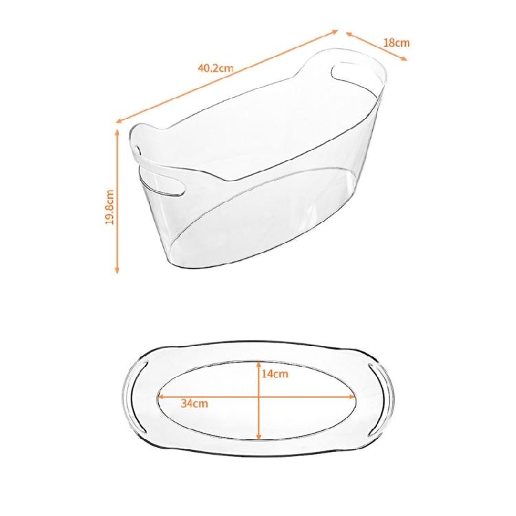 6.5L Oversized Ices Bucket PET Portable Drink Bucket Perfect For Chilling Multiple Beverages During Social Event