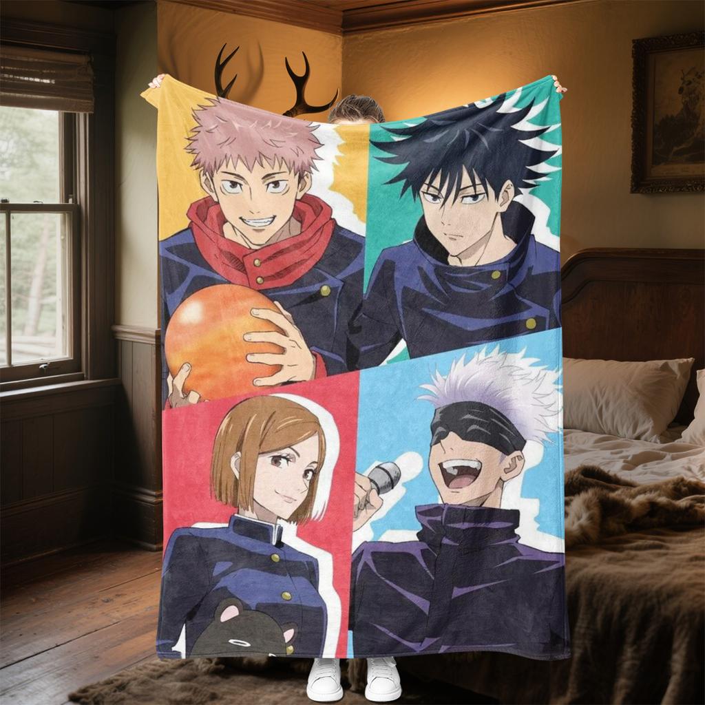 Jujutsu Kaisen Characters Soft Comfortable All Seasons Sofa Office Naps Outdoor Travel Perfect Great Gift