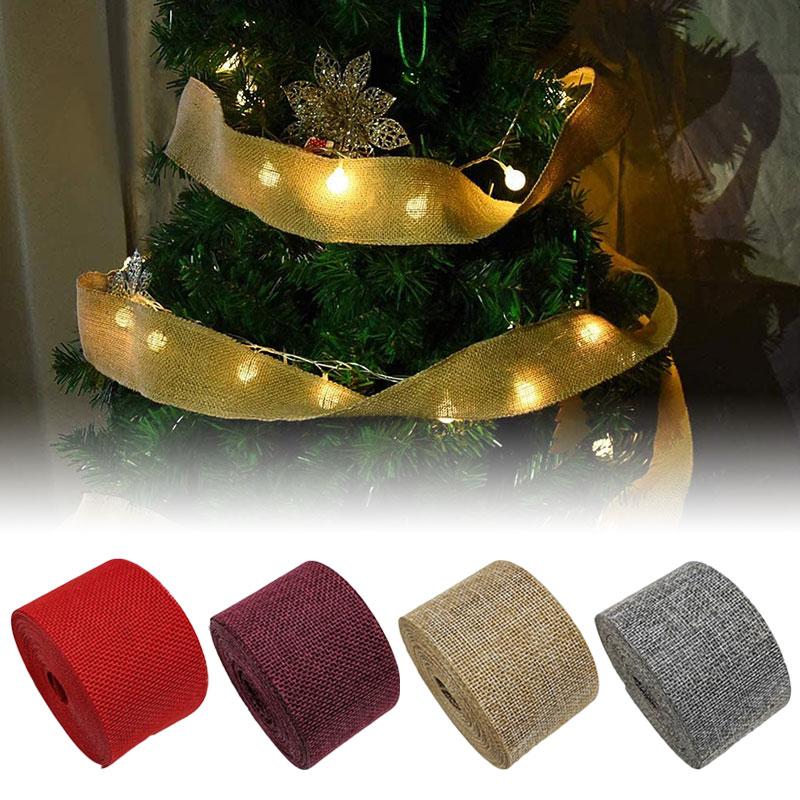 

10 м рулон ленты из мешковины из гессианской джутовой ткани в деревенском стиле для свадьбы, рождественской вечеринки, DIY Декор серый