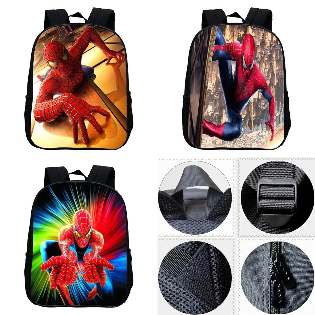 Spidermanfar Home From Kid Boys School Book Bag Backpack Shoulder Rucksack Bags