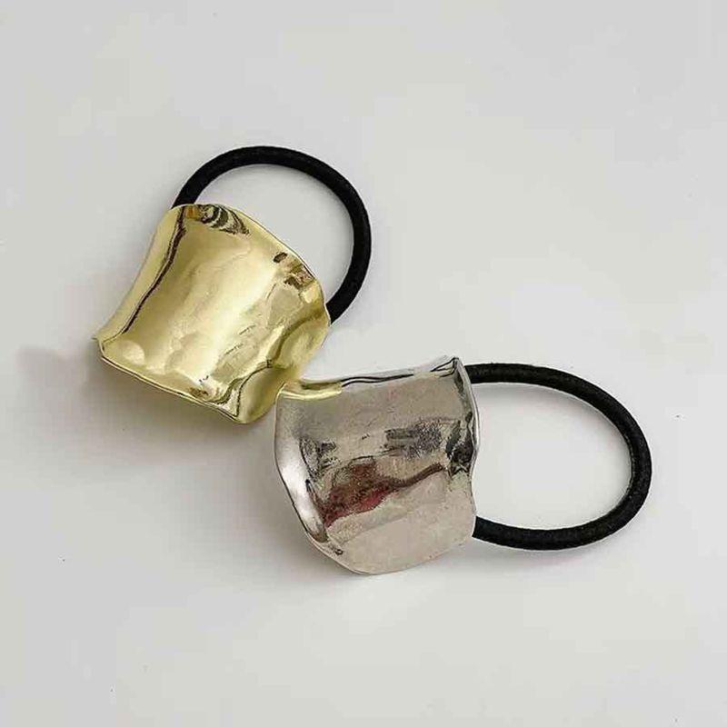 1pcGeometric metal headband, Korean version, letter, rubber band, high-end feel, simple headband, tie hair accessories, headband