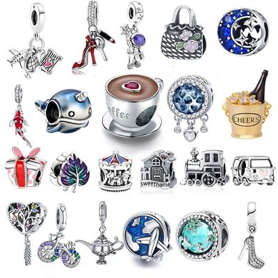 925 Ayar Gümüş Takılar Fit Orijinal Moda Charm Bilezik Kadınlar DIY Takı Hediye