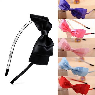 Girl Lovely Big Bowknot Ribbon Hair Accessory Headband Bow Head Band Headpiece