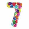 40 Inch Aluminum Foil Number Balloon Colorful 2024 New Year Large Size Balloon Celebration Decoration Party Supplies