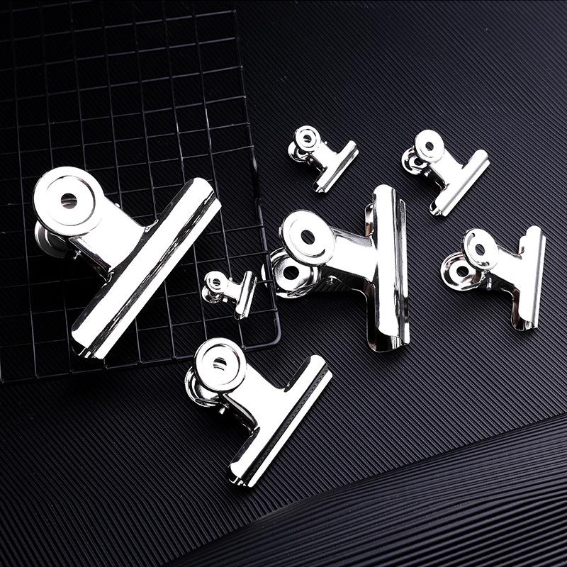 38mm Metal Ticket Clip - Black Stationery & Office Clip for Photo Frames, Strong Grip, Various Sizes Available